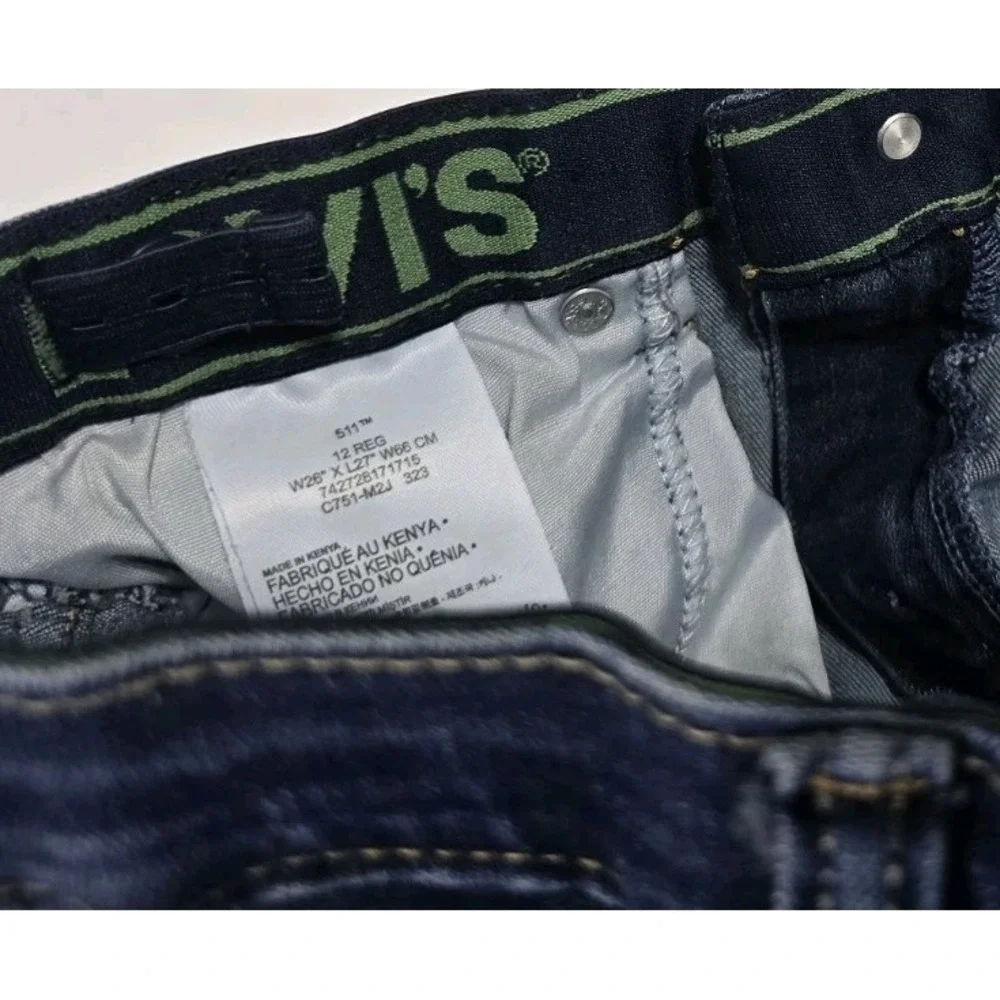 Levi's Boy's Size‎ 12 Regular Blue Jeans Adjustable Waist